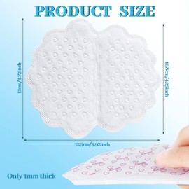 50 Pack Large Underarm Sweat Pads for Women Armpits Adhesive Disposable Dress Guards Non Visible Secret Sweat Block Comfortable Unflavored Non Sweat Armpit Protection for Sweating, 4.92 x 4.53 Inches