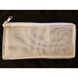 Unbranded Wholesale Lot of 10 NEW White Zippered Mesh Pouch Bag Sunglasses Cases