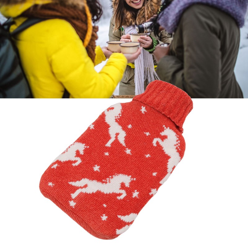 2000ML Hot Water Bottle Hot Water Bag with Soft Knitted