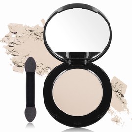 MEICOLY Beige Brown Eyeshadow with Mirror,Matte Eye Shadow Palette,Pressed Powder Single Eyeshadow for Women and Girls,Eye Makeup Eyelid Color,High Pigment,Long Wearing,Intense Color