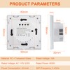 WLAN Smart Light Switch, WiFi Smart Touch Light Switch Flush-Mounted