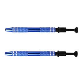 Baluue 2pcs Jewelry Tweezers Gemstone Tweezers Diamond Tweezer Precision Tweezers Gemstone Rings Catcher Tweezer Earrings Holder Bead Earrings 4 Prong Tweezer Bead Scoop Aluminum Alloy