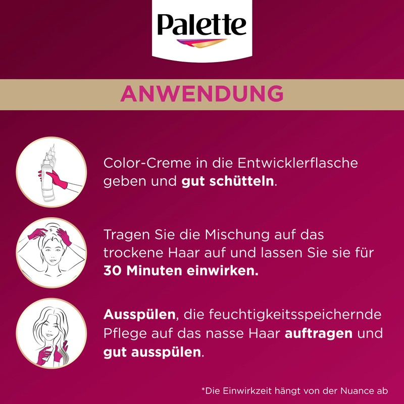 Palette Intensive Cream Colouration 4-0/800 Dark Brown (3 x 115