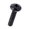 VAMUOEFL #8-32 x 3/8" Truss Head Machine Screws Black Finish,