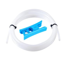 Aiqeer 4 Meters 3D Printer PTFE Teflon Tube with Cutter, ID 2.0 mm/OD 4.0 mm, 3D Printer Teflon Bowden Tube