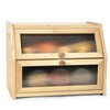 Chibakel Large Bread Box for Kitchen Countertop, Wooden Bread Bin