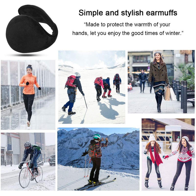 Winter Earmuff - Warm Ear Muffs Outdoor Around Foldable Adjustable