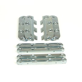Gedotec Bed Fitting Bed Connector Fitting Slatted Frame Furniture Connector for Screwing Height 130 mm Hanging Connector for Sturdy Bed Constructions 1 Set Furniture Fittings Hanging Fitting 8 Pieces