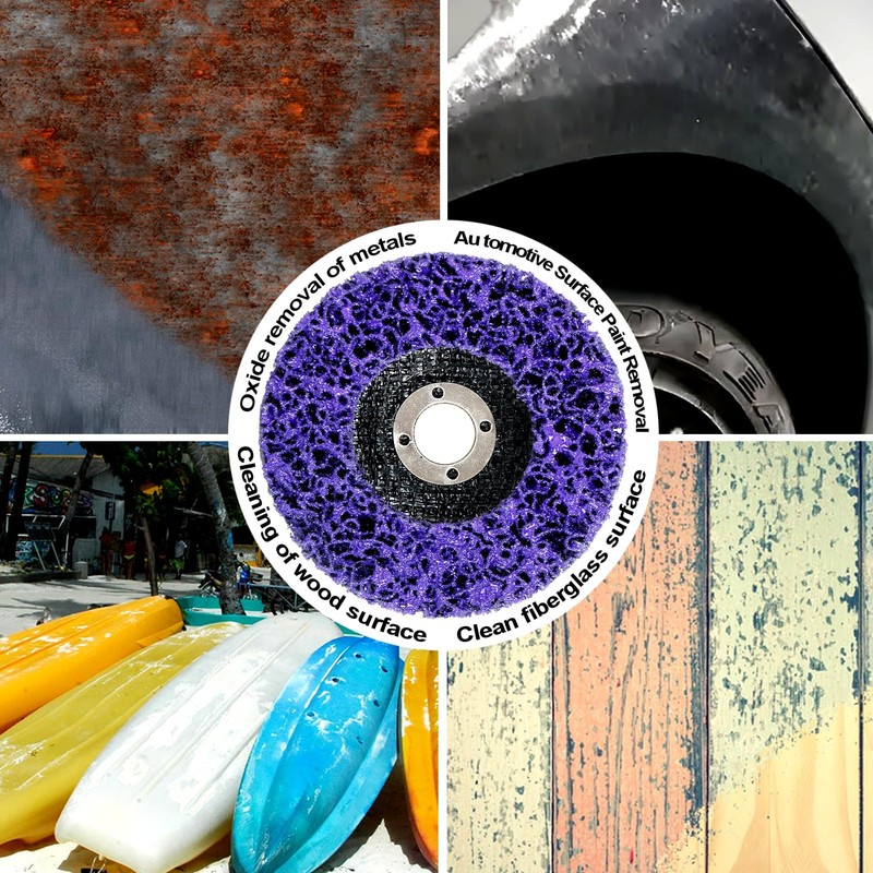 WelderElite Paint Stripping Discs 12-Pack, 4" Purple Angle Grinder Disc