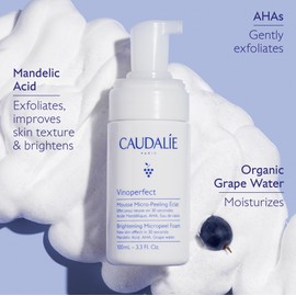 Caudalie Vinoperfect Instant Brightening AHA Micropeel Foaming Cleanser 100ml