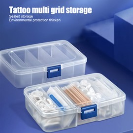 Plastic Boxes Grids, 5 Grid Organizer Box Clear Visible Organizer Container Storage Box Clear Plastic Storage Box for Jewelry Bead Craft Storage Earring Container Tool Compartment Box Case