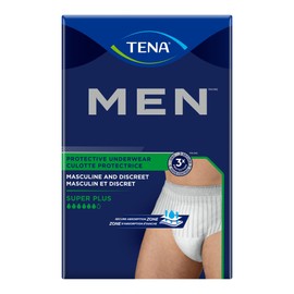 TENA Men Super Plus Protective Underwear, Incontinence, Disposable, Heavy Absorbency, Small/Medium, 16 Count