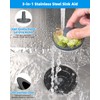 Hibbent Upgraded 3 in 1 Kitchen Sink Drain Strainer and