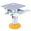 Trolley Brake Floor Lock Iron Galvanized Trolley Cart Lock with