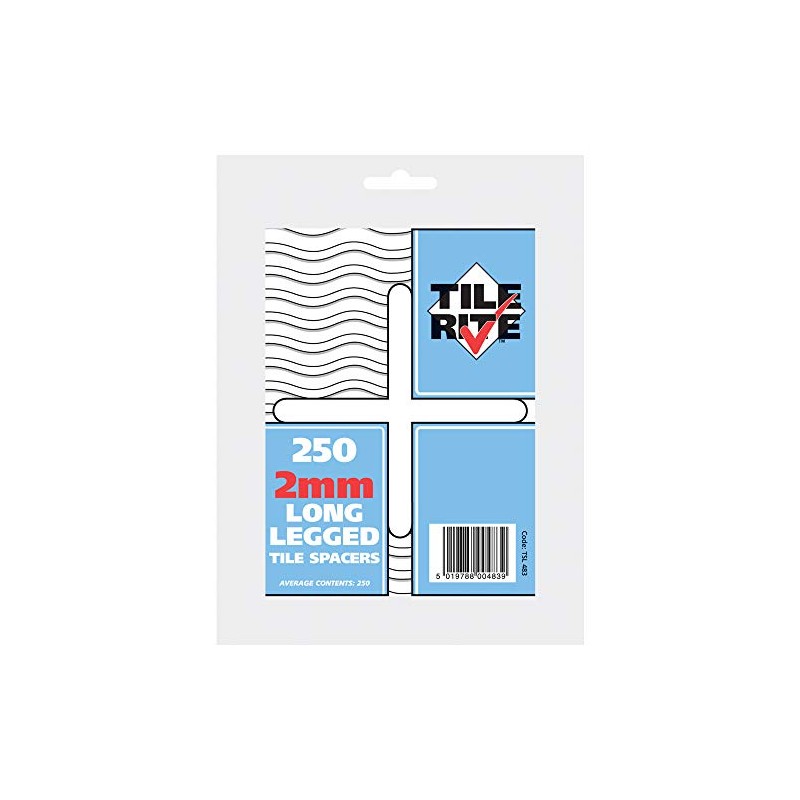 Tilerite Tile SPACERS 2MM X250 TSL483