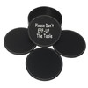 Don't EFF UP The Table Leather Drink Coasters, Funny Humor