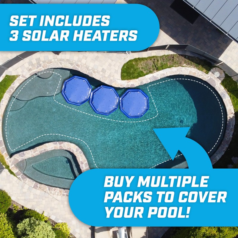 GoFloats V2 Inflatable Solar Pool Heaters for Affordable Pool Heating