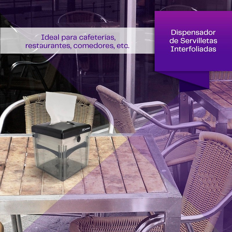 Gel Kleen. Servilletero De Mesa Para Restaurantes y Cafeterías. Servilleta