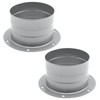 ZUDKSUY 3 Inch Duct Connector Flange, Straight Pipe Flange Connector，2