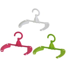 Heiwa Industry C-703 Plastic Bag Holder for Convenience Store Bags, Set of 3 Colors, White/Pink/Green