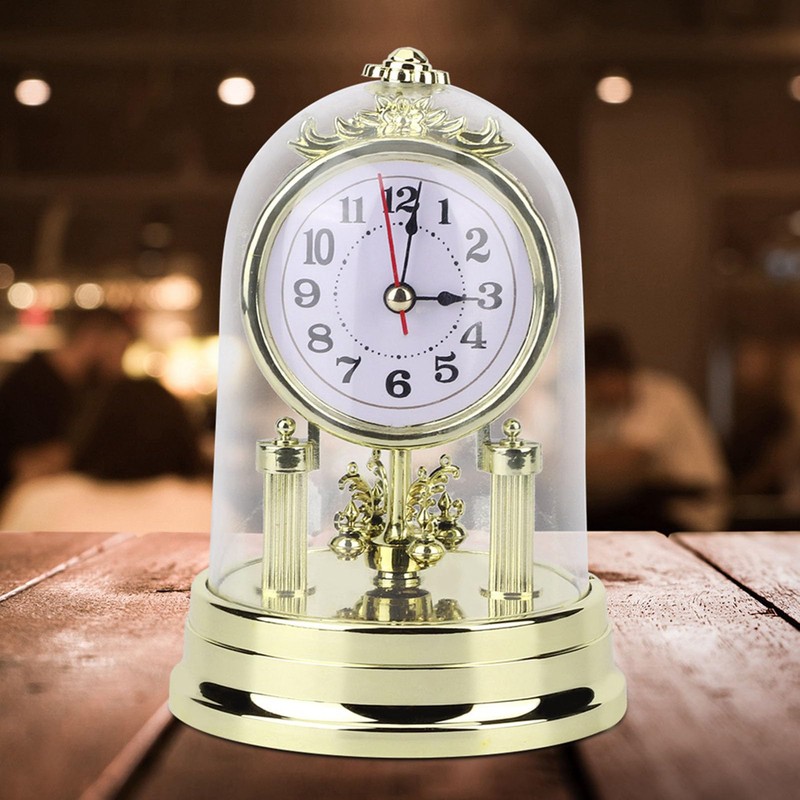 Cocoarm European Retro Style Living Room Clock, Antique Table Clock,