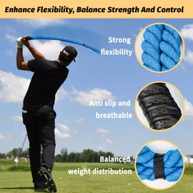 THE GOLFER STORE Golf Swing Training Aid,Golf Rope Swing Trainer, Golf Multi-Purpose Training Rope Suitable for Physical Training, Warm-Up Exercises, Strength and Rhythm Control