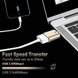 𝐔𝐩𝐠𝐫𝐚𝐝𝐞𝐝 USB C to USB Adapter 4 Pack, Type C Male to USB 3.0 Female Adapter Compatible with MacBook Pro 2024 2019 MacBook Air 2024 2022 2020 2019