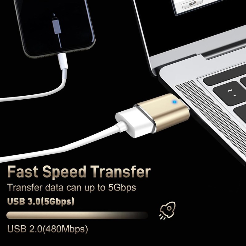 𝐔𝐩𝐠𝐫𝐚𝐝𝐞𝐝 USB C to USB Adapter 4 Pack, Type C