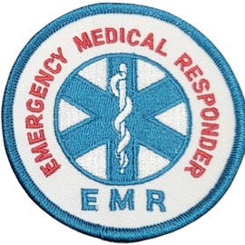 EMR (Emergency Medical Responder) Embroidered Patch - Set of 10