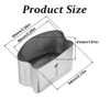 2 Pack Handrail Cap, Stainless Steel Horseshoe Shaped Handrail End