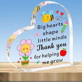 JMIMO Thank You Teacher Gifts for Women Birthday Gift for Teacher Acrylic Keepsake Teacher Appreciation Gifts for Graduation