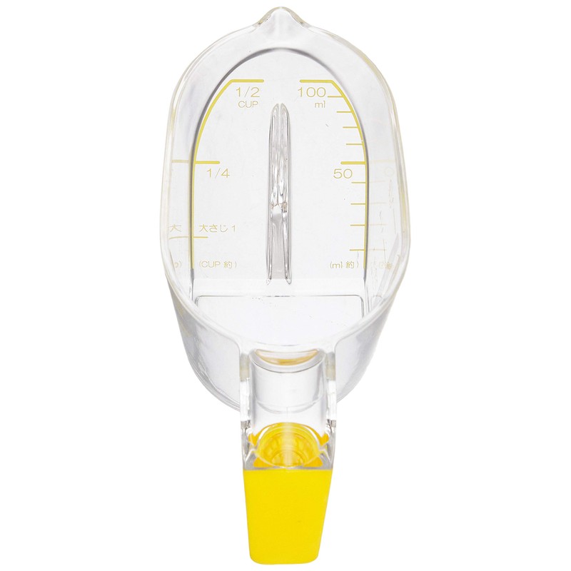 DELISH KITCHEN CC-1321 Pearl Metal Measuring Cup, Yellow, 5.1 x