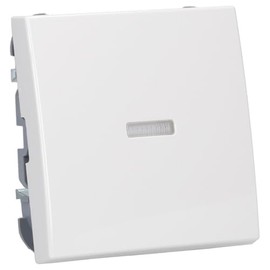 Busch-Jaeger 1789 N-914 Rocker Switch with Small Transparent Dome Alpine White Busch-Balance® SI 2CKA001731A2009