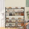 AOODA Long 3 Tier Metal Shoe Rack for Closet Wide