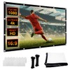 DASIAUTOEM 100 Inch Canvas Projector, 16:9 HD 4K Projector Screen