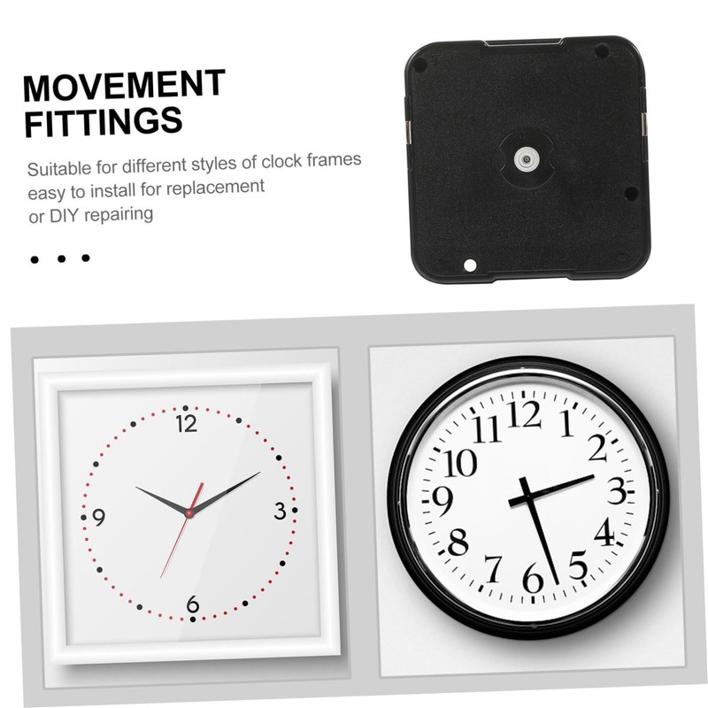 Mipcase 3pcs Clock Mechanism Replacement for DIY Projects Silent Quartz