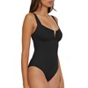 BECCA Women's Standard Color Code V-Wire Shirred One Piece Swimsuit,