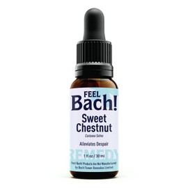 Feel Bach! Natural Homeopathic Remedy - Sweet Chestnut Dropper Flower Essence for Alleviates Despair - Bringing Hope and Inner Relief, Vegan, Gluten & Sugar-Free, Non-Habit Forming, 30ml (1 fl oz)