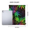 Richugui Colourful Leaf Drawstring Backpack Weeds Drawstring Bags Sports Gym