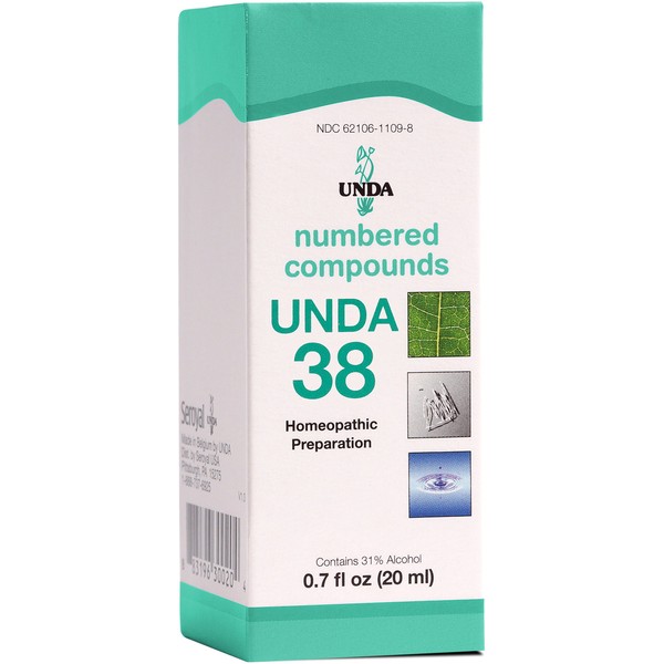 UNDA 38 Numbered Compounds | Homeopathic Preparation | 0.7 fl.