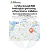 Smart Global Locator Compatible with Apple Find My, Pearl White,