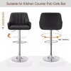 VECELO Bar Stools Set of 2 Adjustable Counter Kitchen Dining
