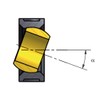 Pillow block bearing: maintenance-free dry running KSTM-16 / diameter d1