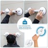 HEINSY 17inch Suction Shower Grab Bar, Portable Shower Handle Bar