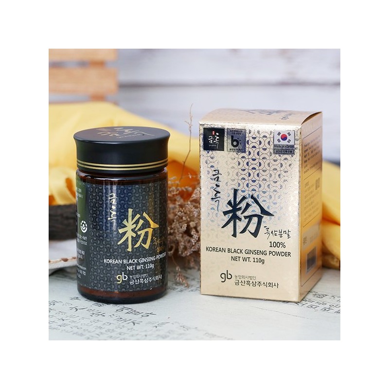 금흑분 흑삼분말 110g (구증구포 흑삼 100%) 안심GAP Black Ginseng Powder