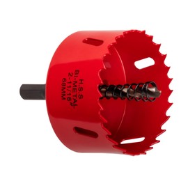 Professional Universal Hole Saw Diameter 28-68 mm HSS Bi-Metal for Aluminium, Wood, OSB, PVC, Plastic, Plasterboard (HSS Bi-Metal, 68 mm)