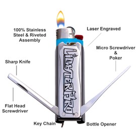 LighterBro Slim Multitool Lighter Sleeve