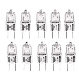 Generic 10x G8 120V 20W-50W 2700K Warm White Halogen Light Bulbs, G8 Base Bi-Pin (25W)