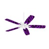 Purple Leopard - Ceiling Fan Skin Kit fits most 42