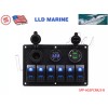 LLD_TK 6 Gang Switch Panel Rocker Toggle ON OFF USB